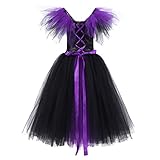 Kinder Mädchen Hexen Kostüm Langarm Glänzend Silbrige Sterne Kleid, Hexenhut, Zauberstab, Hexenkessel Halloween Fasching Karneval Cosplay Party Kostüm