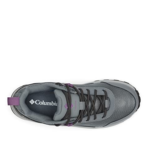 Columbia Tênis feminino Trailstorm Ascend impermeável para caminhada, Aço cinza ti, lavanda escura,