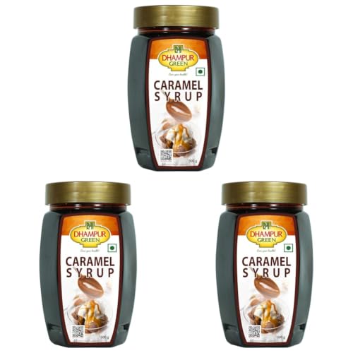 Image of Dhampure Speciality Caramel Syrup, 500G | For Bake Cake Coffee Popcorn Milkshake Frappe | Making & Baking (Pack of 3)