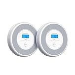 X-Sense Combination Smoke and Carbon Monoxide Alarm with English Voice Alerts, Smoke Alarm for Home with Replaceable Battery, XP0A-SR, 2-Pack