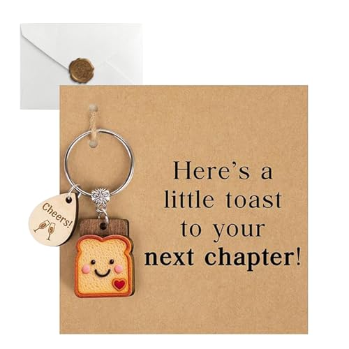 Hotcho Congratulations Gifts & Good Luck Keyring for Women New Beginnings Present Leaving Gift for Colleagues Divorce Keepsake Birthday Keyring Graduation Gift for Her