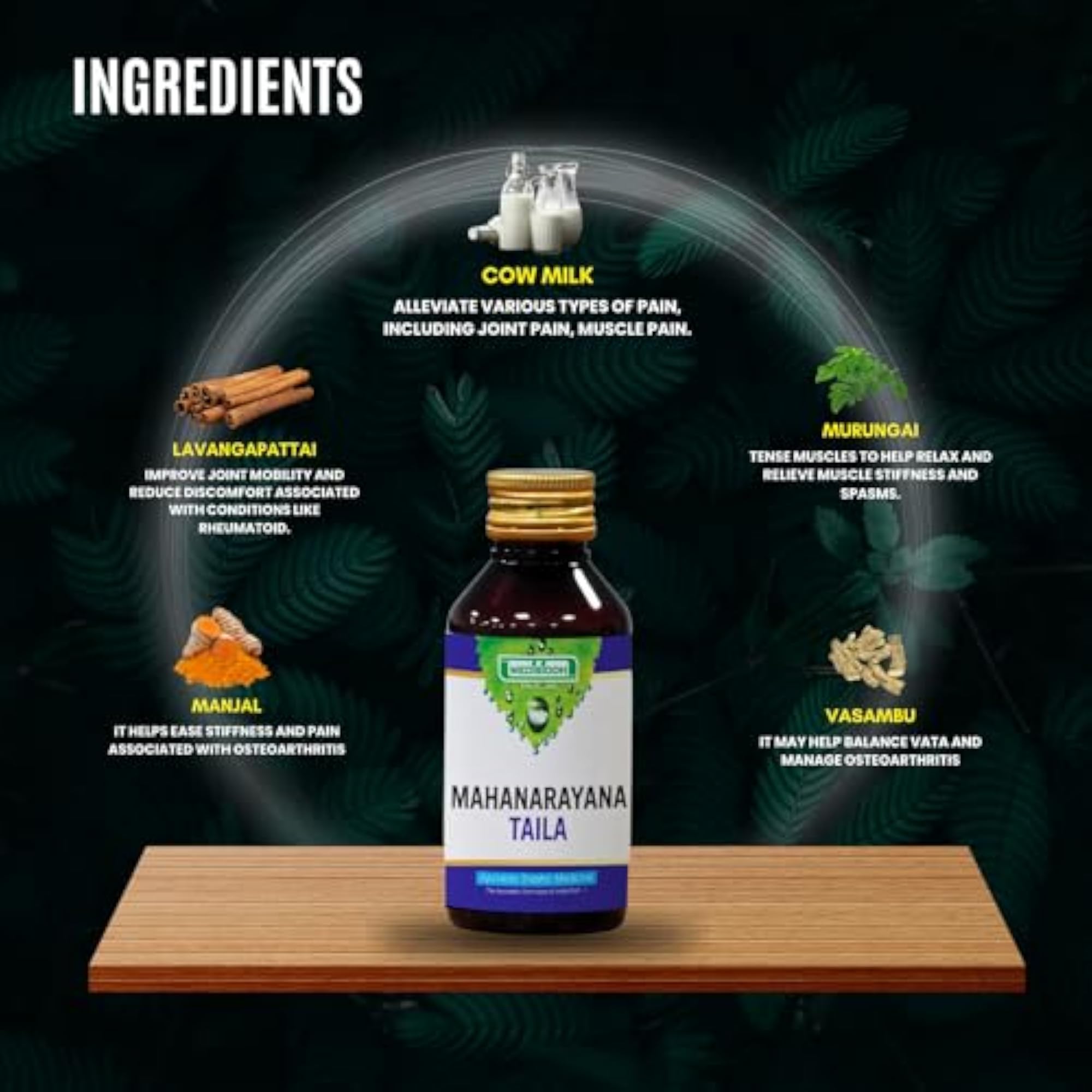 Mahanarayana Thailam, 100ml, Ayurvedic Oil
