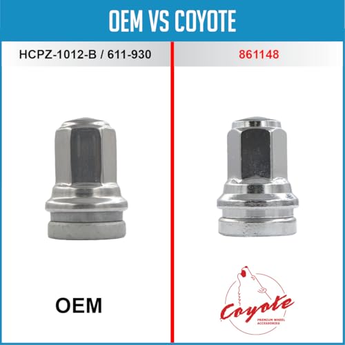 Image of Wheel Accessories Parts 40 Pcs M14x1.5 14x1.5 Thread OEM Style Lug Nuts 1.91 inch Long Chrome 13 /16 inch 21mm Hex Hex Fits Ford F-250 F-350 F-450 F-550 Super Duty HCPZ-1012-B | 611-930