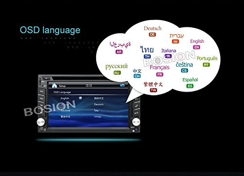 BOSION Navigation Win CE product 6.2-inch Double DIN in Dash Car Dvd Player Car Stereo Touch Screen Support SWC USB Sd Mp3 FM AM Radio for Universal Car With Backup Camera