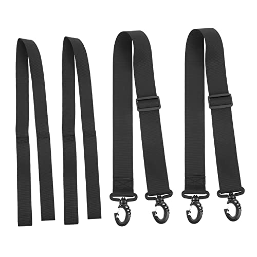 Gogogmee Ski Snowboard Boot Straps 4 Pack Carrier Straps for Ski Gear Ice Skates Comfortable Shoulder and Hand Straps