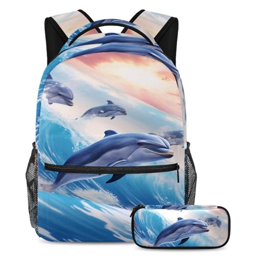 Sac à dos baleine amusante pour ranger toutes les fournitures scolaires