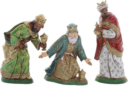 Moranduzzo 3-teiliges Set Heilige DREI Könige für Krippe 12 cm...