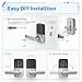Keypad Smart Door Lock with Handle: Kucacci Keyless Entry Door Lock - Smart Lock for Front Door - Electronic Door Lock with Keypad for Exterior Door - Deadbolt Lever Alternative - Easy Installation