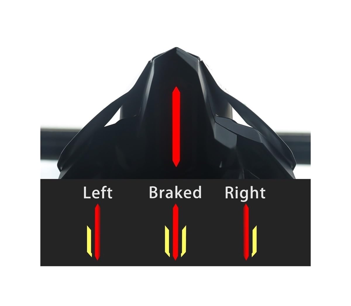 Stop Luce Posteriore Moto Adatto per CBR/CBR650R R1 Luce Posteriore di Marcia Indicatori Luce Posteriore Posteriore Luce Posteriore Luce Freno Luce Posteriore