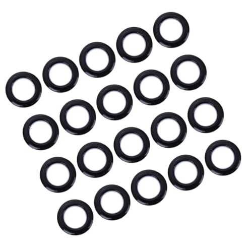 Anillos de Cortina de Plástico Negro Evitan Atascos en Barras 80 Piezas 2