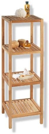 Wenko 18618100 Norway Walnut Wood Household and Bath Shelf, 36 x 112 x 36 cm