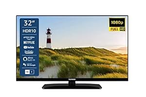 Telefunken D32F660X5CWI 32 Zoll Fernseher/Smart TV (Full HD, HDR 10, LED, Triple-Tuner, WLAN, Alexa Built-in) - inklusive 6 Monate HD+ [2022]