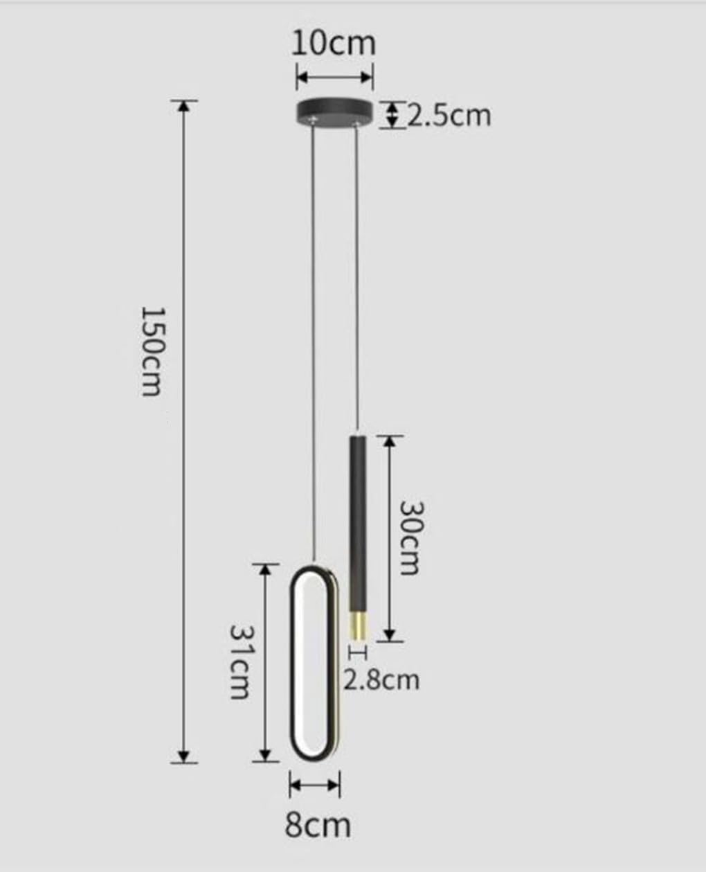 Lámparas de techo colgantes modernas LED para dormitorio, mesita de Noche, restaurante, lámpara colgante, Mesa de comedor, cocina, Sala de estar, Loft, Luz cálida de 3000 K