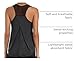 Aeuui Womens Workout Tops for Women Racerback Tank Tops Mesh Yoga Shirts Athletic Running Tank Tops Sleeveless Gym Clothes Black