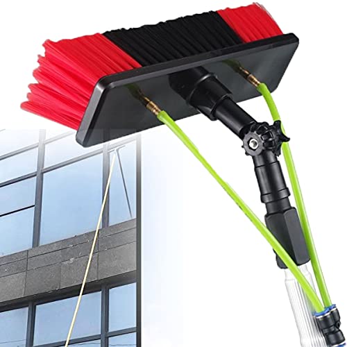 Kit de limpieza de paneles solares, limpiador de ventanas alimentado por agua de 29 pies con cepillo y manguera para un mantenimiento solar eficiente y limpieza de ventanas, ideal para propietarios de