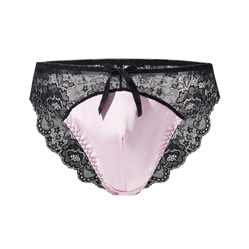 Men's Sissy Lace Pouch Panties Sexy Briefs Lingerie Underwear for Men