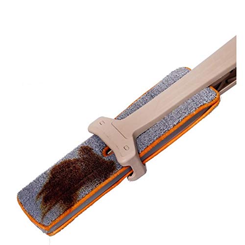 WolFum Mopas planas de doble cara sin lavado a mano para pisos de madera, fregonas de empuje para polvo, limpieza del hogar WolFums