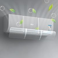 Klimaanlage Windabweiser, Windabweiser für kalte Klimaanlage, Verstellbare Klimaanlage Windabweiser Universal Einziehbare Klimaanlage Windschutz (Transparent)