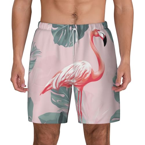Short de bain homme flamant rose idéal pour vos journées plage et vacances d'été