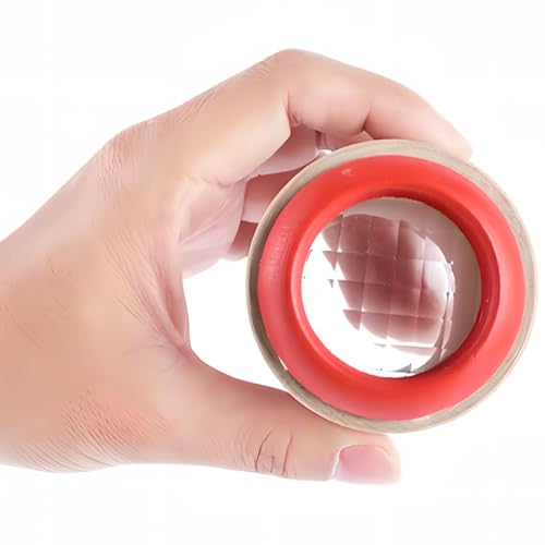 OFKPO 4 Stück Kinder Kaleidoskop aus Holz,Mini Kaleidoskop Spielzeug Puzzle Spielzeug