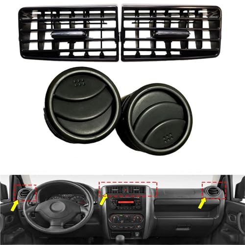 Bouche aération Jimny 2015-2018 grille de ventilation tableau de bord 4pcs - 2