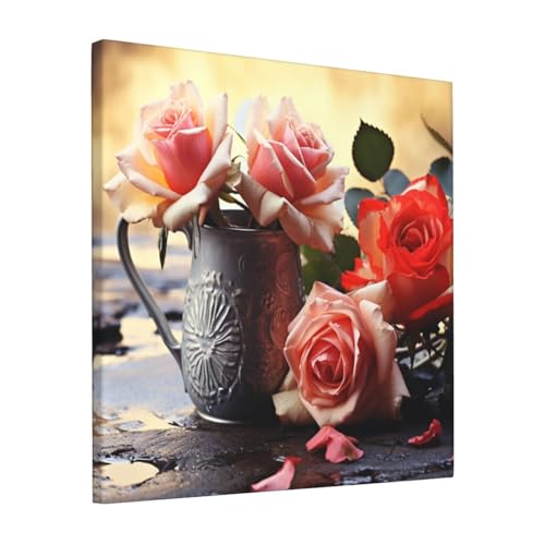 Poster romantique sur toile 30,5 cm decoration murale interieure pour salon et maison