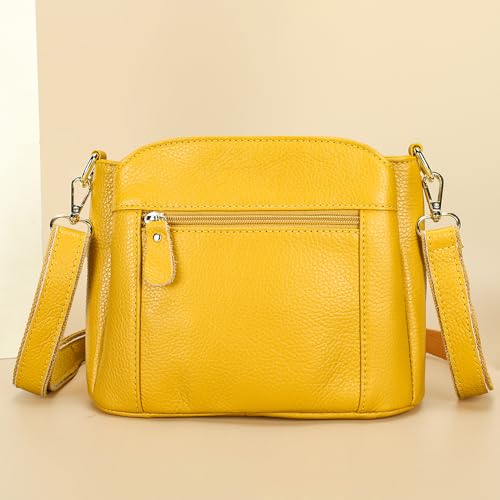 Image of Genuine Leather Women Shoulder Bag Small Crossbody Bags Purse Mini Casual Hobo Lady Handbags and Purses Messenger Satchel