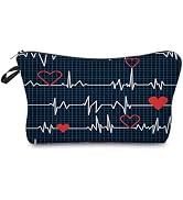 Livel lhood Nurse Cosmetic Bag Cute Makeup Bag for Purse Travel Toiletry Zipper Pouch Nurse Gradu...