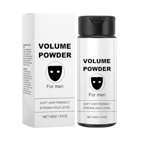 Polvo voluminizador para hombre, champú seco para cabello graso, control invisible de la grasa y efecto voluminizador, fijación fuerte para todo tipo de cabello