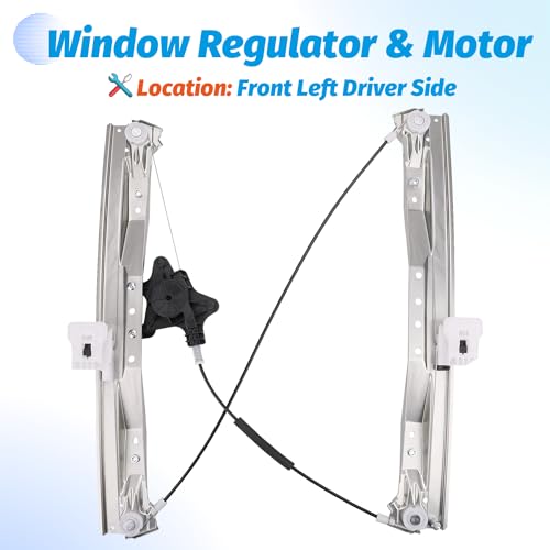 image for Vurkcy Front Driver Side Power Window Regulator Without Motor Compatib