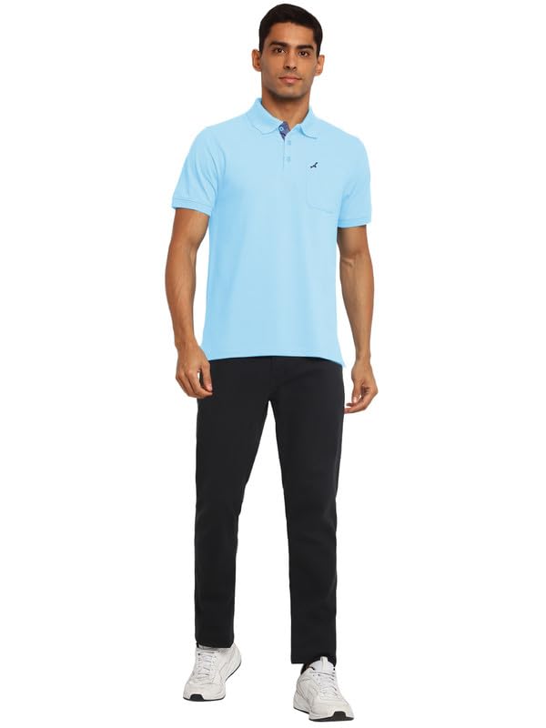 Image of AMERICAN CREW Polo Collar T-Shirt for Men with Pocket