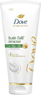 Dove Hair fall^ Rescue 1-min Conditioner with Bio-Protein Care and Amino Protein for weak and breakage prone hair,for upto 72 hours* of effortlessly detangled, stronger hair | 175ml