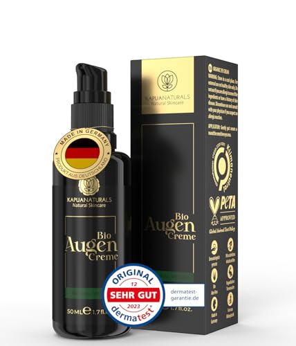 Crema contorno de ojos orgánica alta dosis - 50 ml - 100% vegana y orgánica - Crema contorno de...