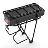 Batería de Bicicleta eléctrica con Soporte Trasero de 52V 27Ah, para Kit de conversión de Bicicleta eléctrica de 0-2000W, batería de Litio para Kit de Rueda de buje Delantero/Trasero Bafang Mid Drive