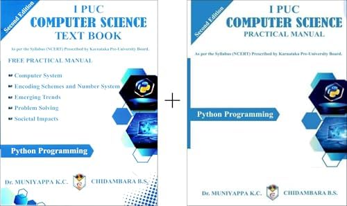 1st Puc Computer Science Textbook 1st PUC - COMPUTER SCIENCE - Text Book + Practical Manual|Set Of 2 ...