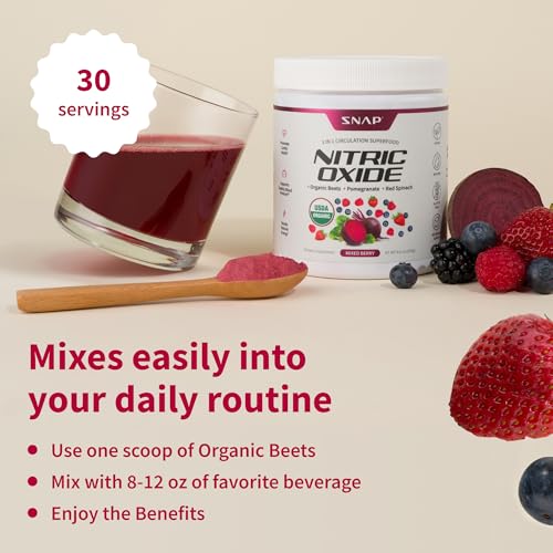 Snap Supplements 850039253010 Usda Organic Beet Root Powder, 3-In-1 Nitric Oxide Supplement thumb #6