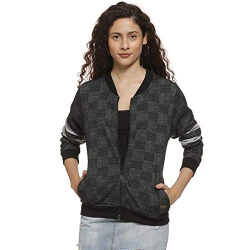 Image of Campus Sutra Cotton Women Stylish Short Length Casual Jacket