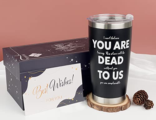 Hamia Leaving Job Gifts For Coworkers - Farewell , Going Away Gift Coworker New Job, Goodbye, Good Luck Coworkers, Boss, Men, Women. Friends You Are Dead To Us Tumbler, #Tumbler Black #TOP2