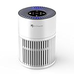 Dr.Prepare Air Purifiers for Home Bedroom, Quiet Air Purifier, 360°Air Inlet, H13 HEPA Filter, 15 dB Sleep Mode & Night Light, 12W Energy Efficient, Portable Air Cleaner for Pet Hair, Smokers, Odors