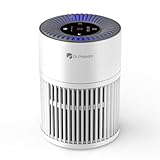 Dr.Prepare Air Purifiers for Home Bedroom, Quiet Air Purifier, 360°Air Inlet, H13 HEPA Filter, 15 dB Sleep Mode & Night Light, 12W Energy Efficient, Portable Air Cleaner for Pet Hair, Smokers, Odors