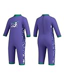 Jsnorklet Toddler Wetsuit for Baby Girls, Neoprene Full Body Thermal Swimsuit