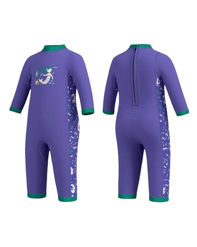 Jsnorklet Baby Wetsuit, Neoprene Thermal Swimsuit Keep Warm in Cold Water