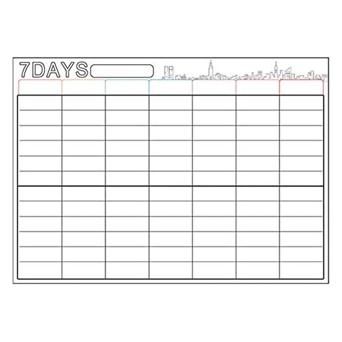Lidylinashop Daily Planner Whiteboard Whiteboard Weekly Planner Magnetic Calendar For Fridge Weekly Planner Stick On Whiteboard Magnetic Weekly Planner 7dayswhite Cover