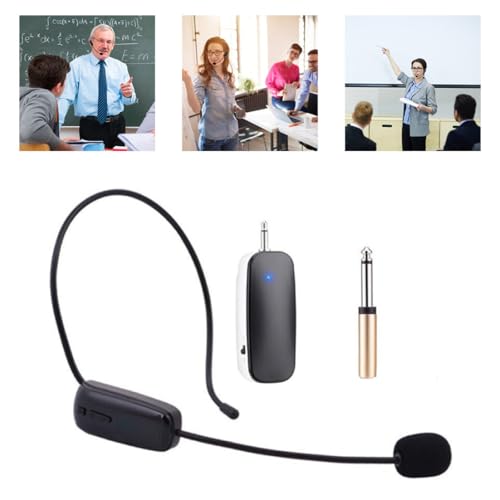 Casque de microphone sans fil UHF pour haut-parleurs de scène