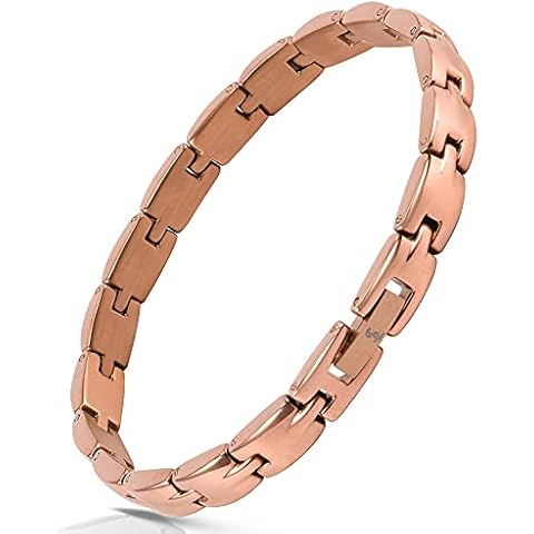 Smarter LifeStyle Stylish Surgical Grade Steel Bracelet for Women - Cute Adjustable Womens Bracelet or Anklet, Jewelry for Women, Womens Bracelets Womens Gifts Ankle Bracelet (Rose Gold, 7.85 Inches) Cover