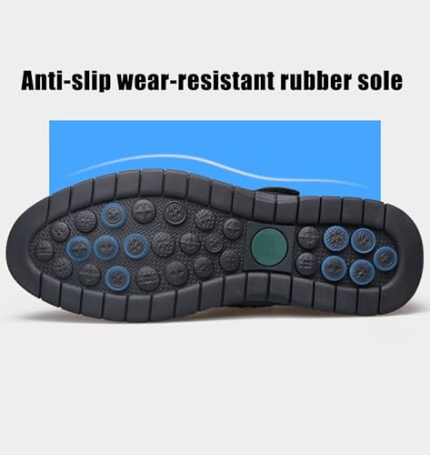 Mens Closed Toe Sandals Sport Outdoor Leather Shoes Summer Beach Sandals Fisherman Walking Sandals4