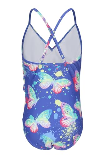 Image of Moon Tree Girls One Piece Swimsuits Ruffle Swimwear Beach Bathing Suit 2-14 Years