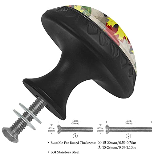 Boutons de tiroir feuille d'érable 35mm haut de gamme pour meuble - 4