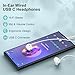 USB C Headphones Wired Earphones for iPhone 17e 17 Pro Max Air 16e 16 Pro Max 16Pro 16 Plus 16 15 Plus, In-Ear Type C Samsung Earbuds Wired for Samsung Galaxy S26 S25 Ultra S24 A17 A56 A36 A16 A25 A35