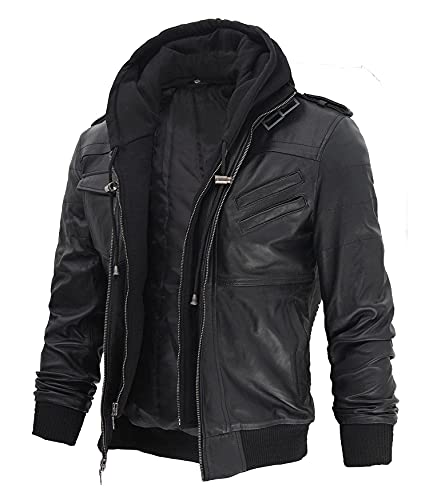 Decrum Black Bomber Jacket Men | [1100163] Black Edinburgh, M
